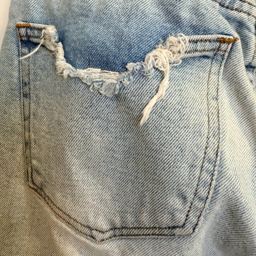 PISTOLA Light Wash Distressed Straight Jeans Size 26 - Picture 6 of 9